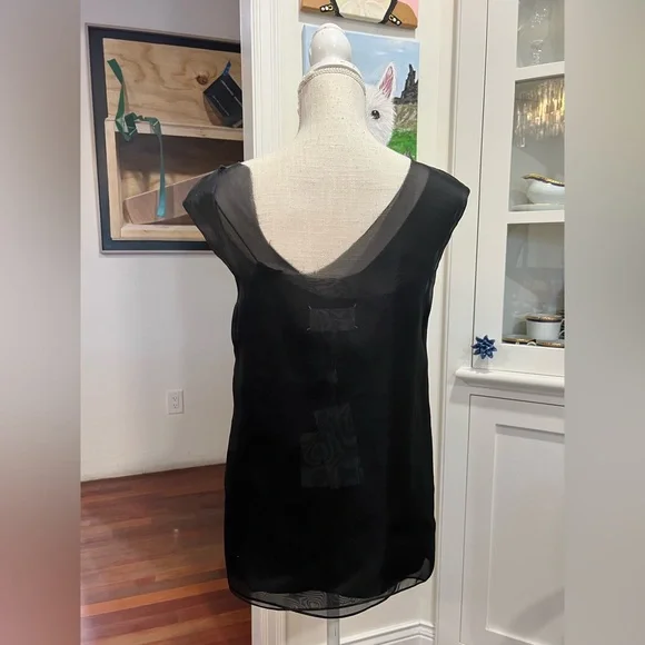 Maison Martin Margiela Black Silk Mini Dress Tunic